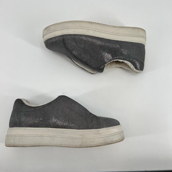 J/Slides Women's Nada Lifestyle Faux Fur Gray Slip On comfort Shoes size 8.5 - Picture 7 of 10